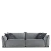 Gianfranco Ferré Home Sofas<Clapton Silver Nabuk Leather Sofa