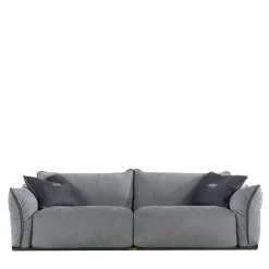 Gianfranco Ferré Home Sofas<Clapton Silver Nabuk Leather Sofa