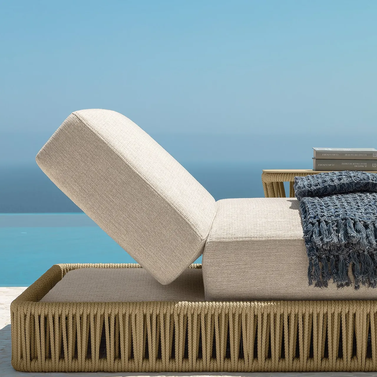 Talenti Outdoor Chaises & Daybeds<Cliff Beige Sunbed by Ludovica & Roberto Palomba