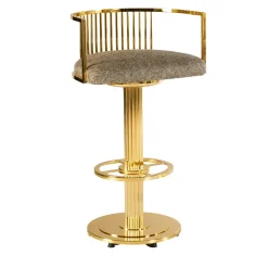 Galbiati Fratelli Bar Stools<Clio Gold Brass Bar Stool