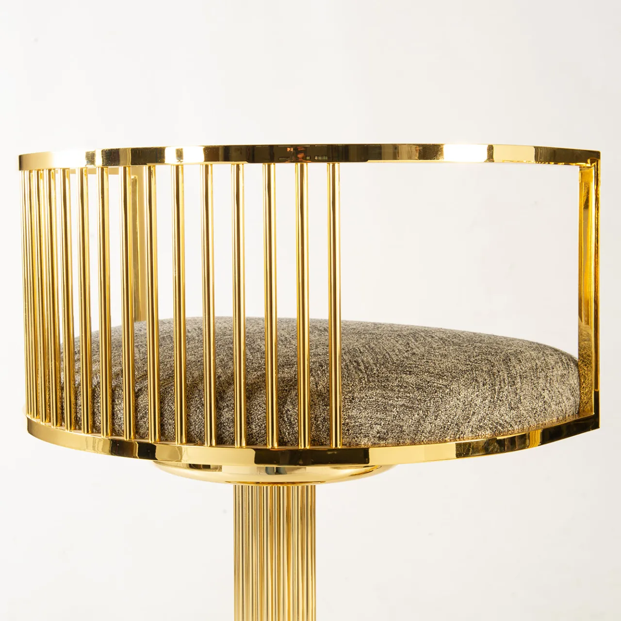 Galbiati Fratelli Bar Stools<Clio Gold Brass Bar Stool