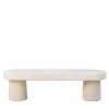 Veltha Outdoor Stone Design Outdoor Sofas & Benches<Clio Travertine Stone Bench