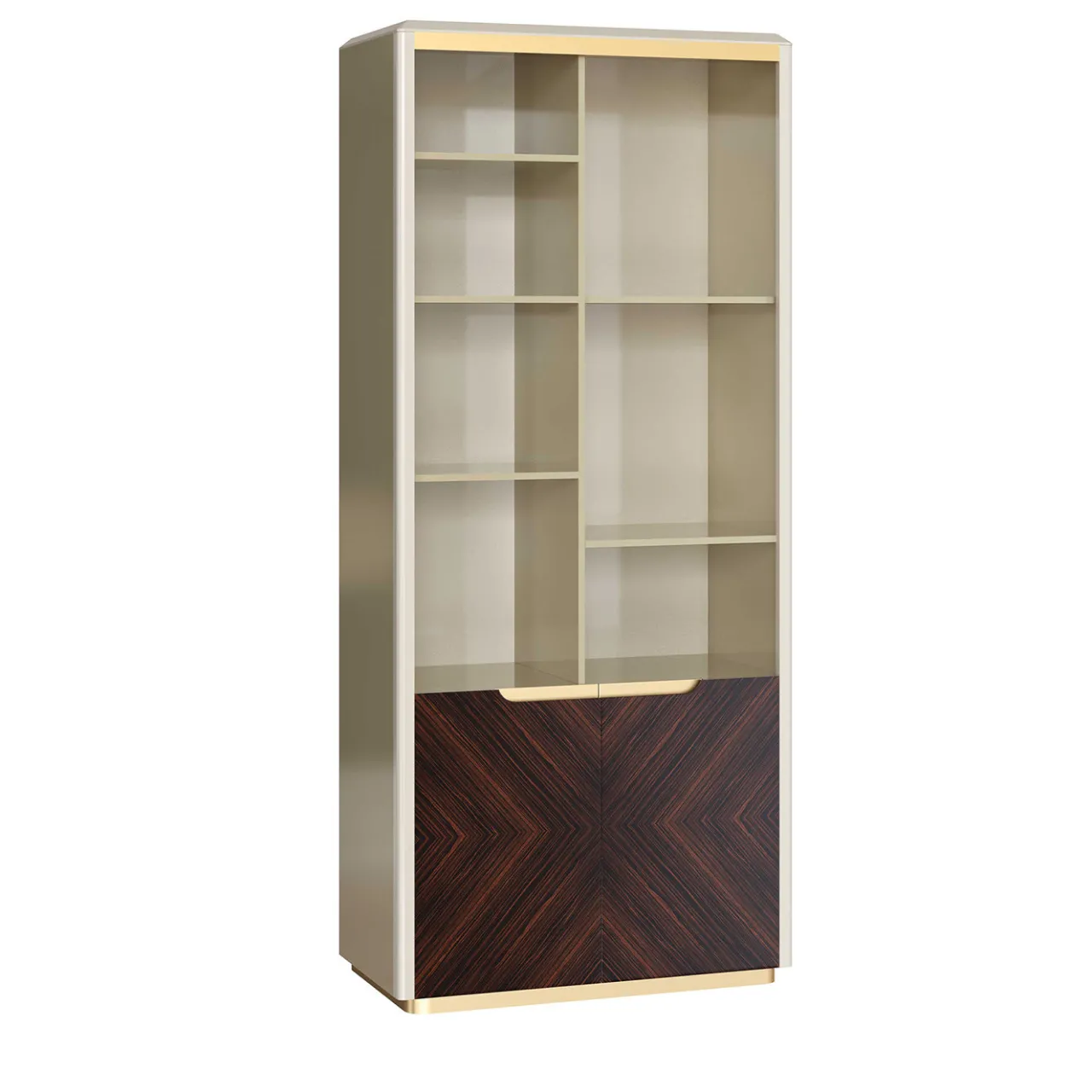Guerra Vanni Cabinets<Clizia Bookcase with Ebony Doors