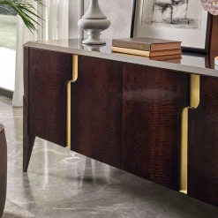 Guerra Vanni Sideboards Buffets<Clizia Dark Eucalyptus Wood Sideboard