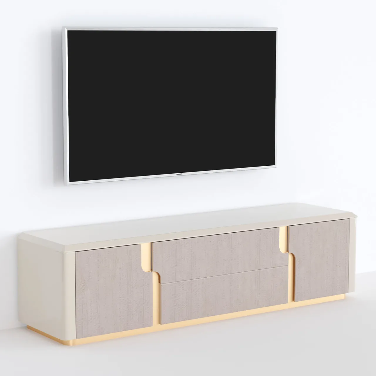 Guerra Vanni Sideboards Buffets<Clizia Light Gray TV Stand