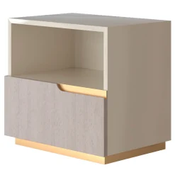 Guerra Vanni Nightstands<Clizia Open White Bedside Table