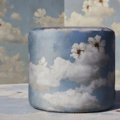 Instabilelab Ottomans & Poufs<Clouds & Flowers Round Pouf