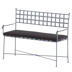 Dante Negro Outdoor Sofas & Benches<Club Slate-Blue Wrought Iron Bench