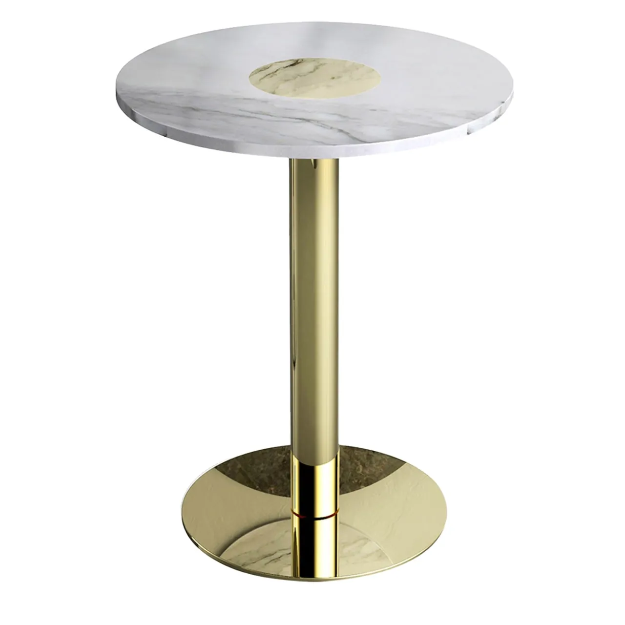 Monitillo 1980 Bistro Tables<Coccaro Brass Bistro Table by RandD monitillo1980
