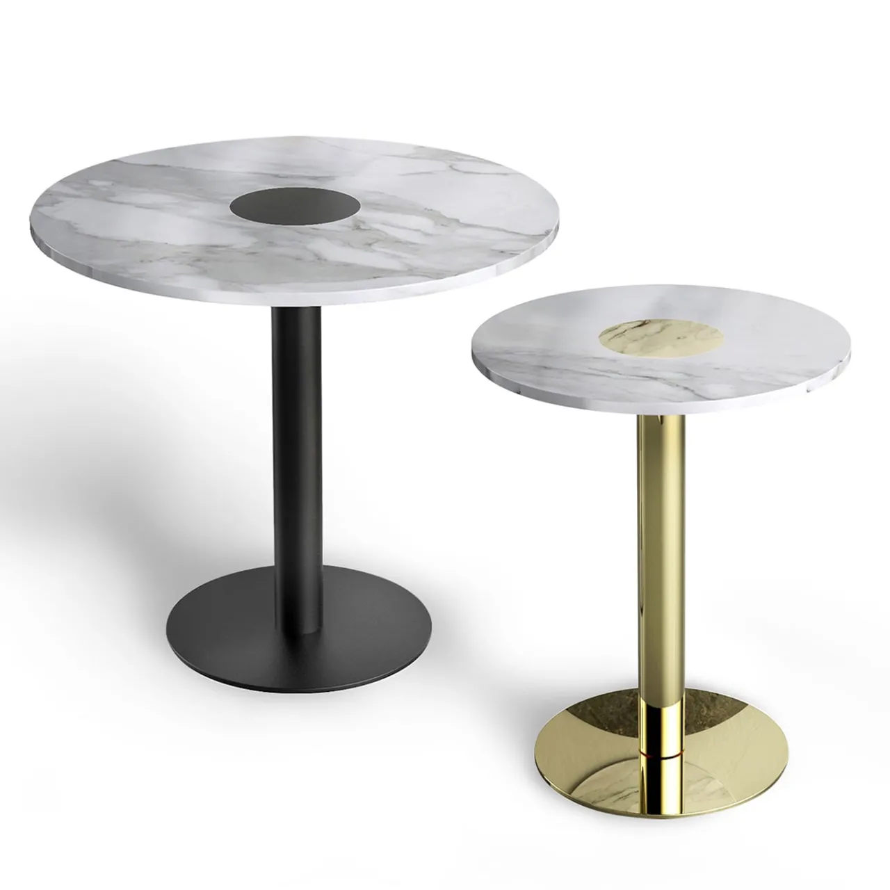 Monitillo 1980 Bistro Tables<Coccaro Brass Bistro Table by RandD monitillo1980