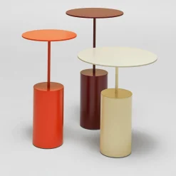 My Home Side Tables<Cocktail Round Orange Side Table by Angeletti Ruzza