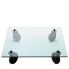 FontanaArte Coffee Tables<Coffee Table on Wheels by Gae Aulenti