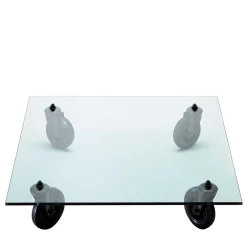 FontanaArte Coffee Tables<Coffee Table on Wheels by Gae Aulenti