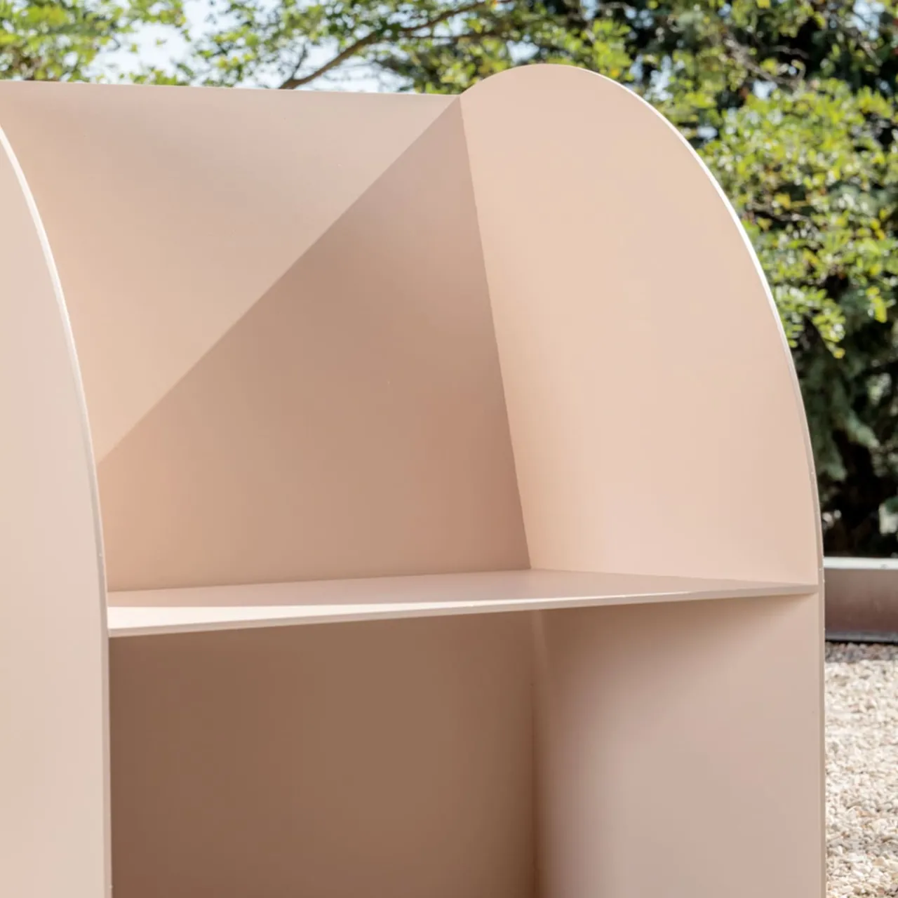 Marco Ripa Outdoor Armchairs<Coimbra 01 Pink Aluminum Outdoor Armchair