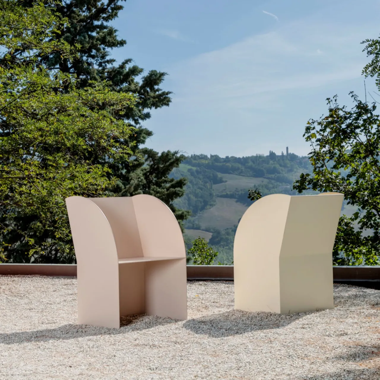 Marco Ripa Outdoor Armchairs<Coimbra 01 Pink Aluminum Outdoor Armchair