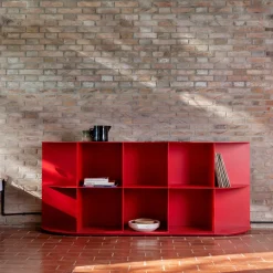 Marco Ripa Other Outdoor Furniture<Coimbra 03 Red Aluminum Outdoor Bookcase