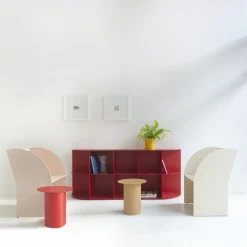 Marco Ripa Other Outdoor Furniture<Coimbra 03 Red Aluminum Outdoor Bookcase