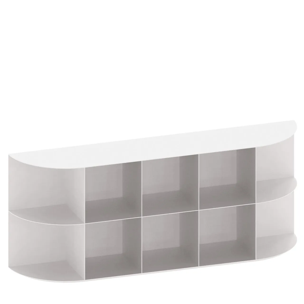 Marco Ripa Other Outdoor Furniture<Coimbra 03 White Aluminum Outdoor Bookcase