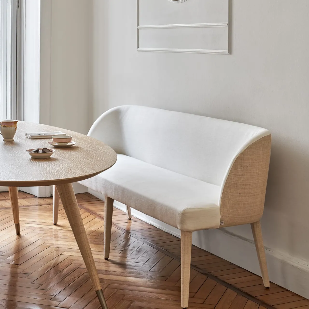 DOM Edizioni Benches<Colette Raffia Dining Bench