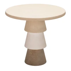 Pimar Limestone Side Tables<Com Side Table