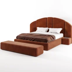 Encore Italia Beds<Concept 01 Modular Orange Upholstered Bed
