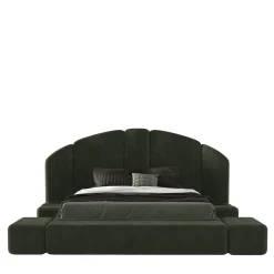 Encore Italia Beds<Concept 01 Modular Upholstered Green Bed