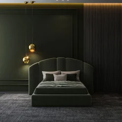 Encore Italia Beds<Concept 01 Modular Upholstered Green Bed