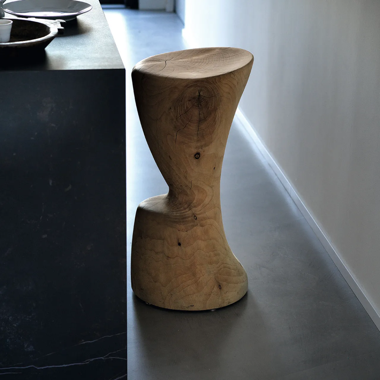 Riva 1920 Stools<Coppa solid cedar wood stool