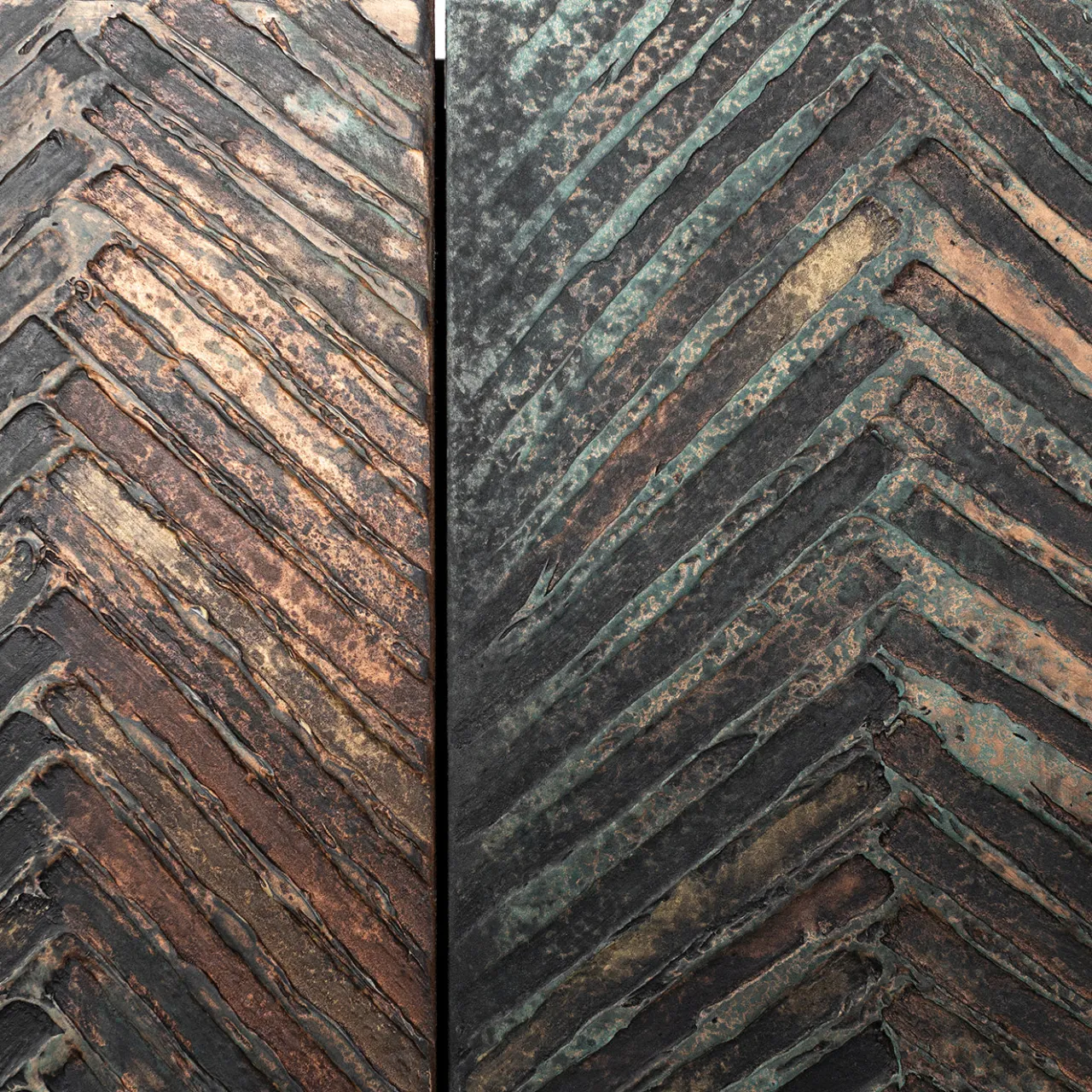 BottegaNera Furniture Bar Cabinets<Copper Green Wood Bar Cabinet