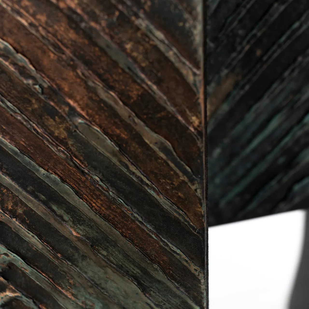 BottegaNera Furniture Bar Cabinets<Copper Green Wood Bar Cabinet