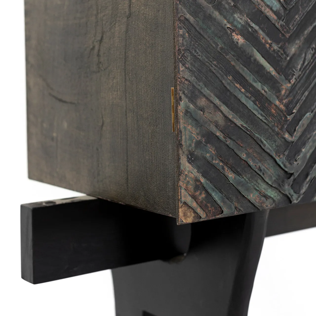 BottegaNera Furniture Bar Cabinets<Copper Green Wood Bar Cabinet