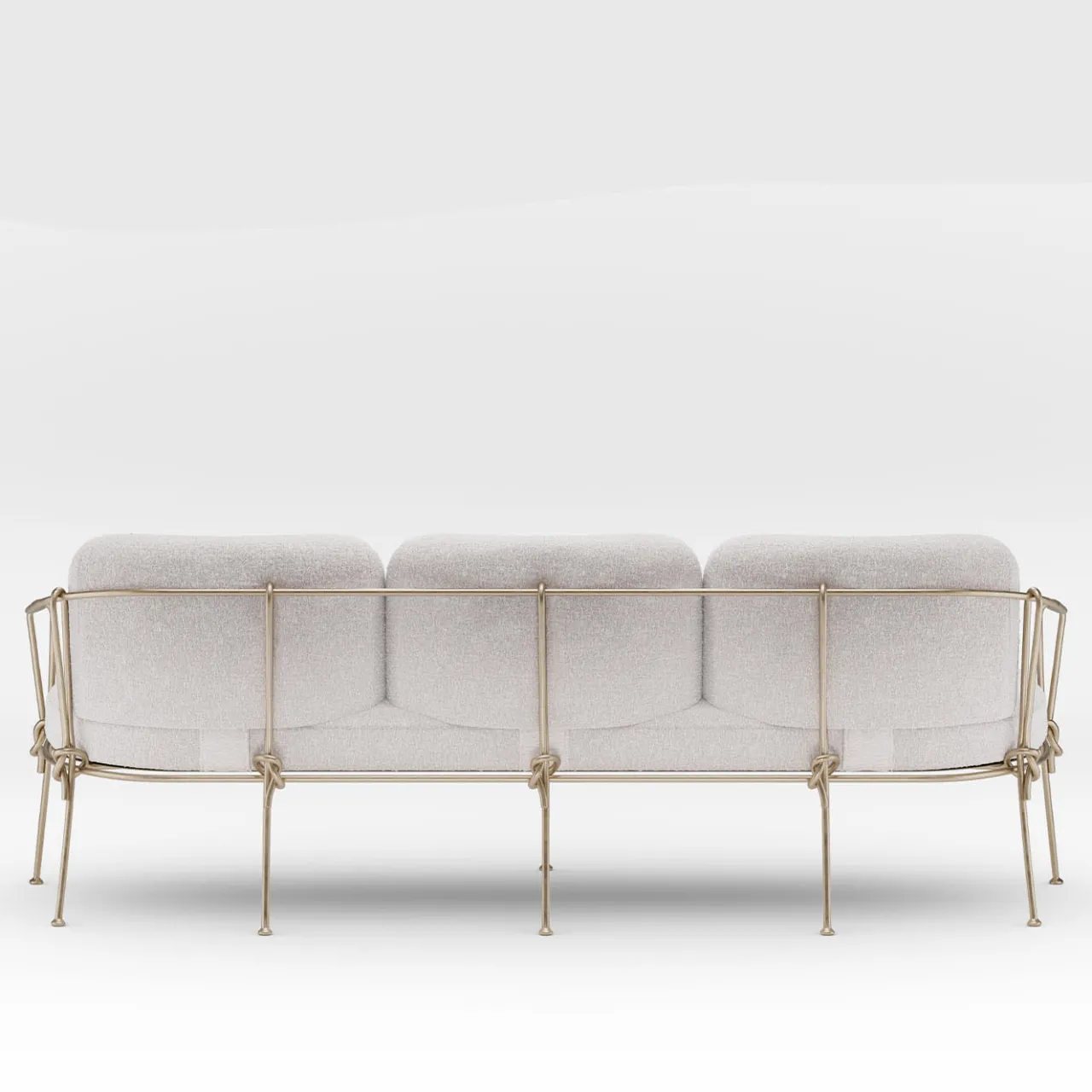 Dante Negro Outdoor Sofas & Benches<Corda 3-Seater Champagne Outdoor Sofa by Zanellato&Bortotto