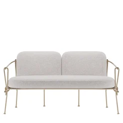 Dante Negro Outdoor Sofas & Benches<Corda Two-Seat Champagne Iron Outdoor Sofa by Zanellato&Bortotto