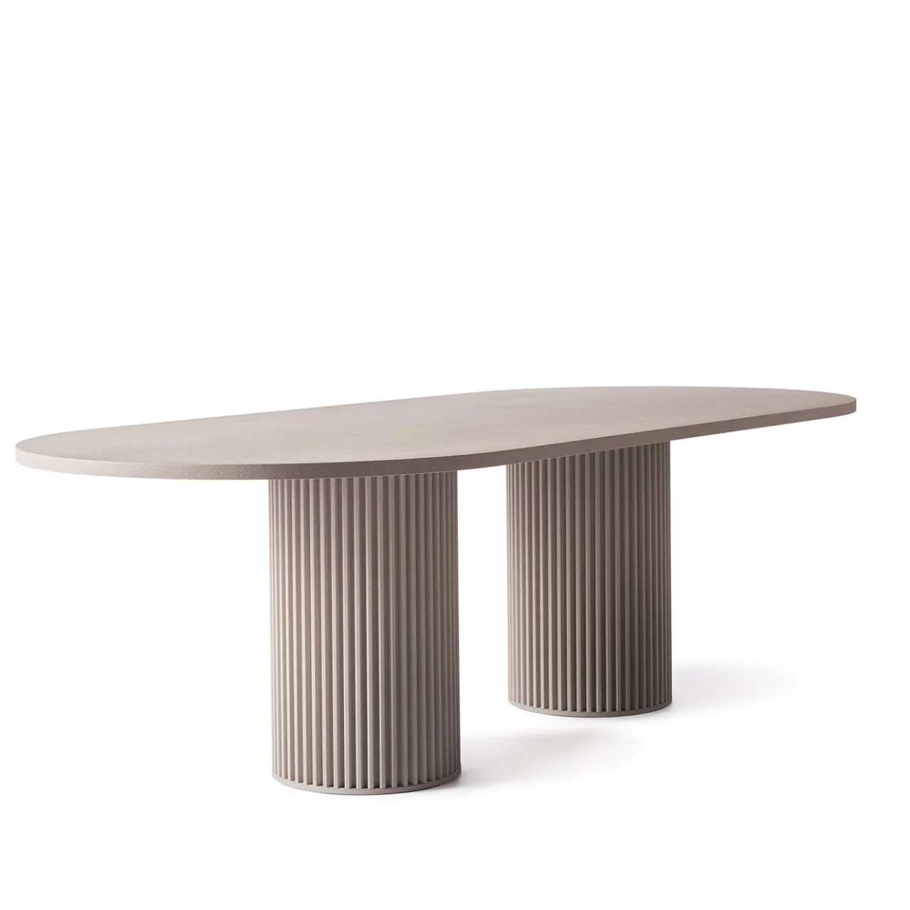 Opinion Ciatti Dining Tables<Corkcrete Beige Aluminum Dining Table