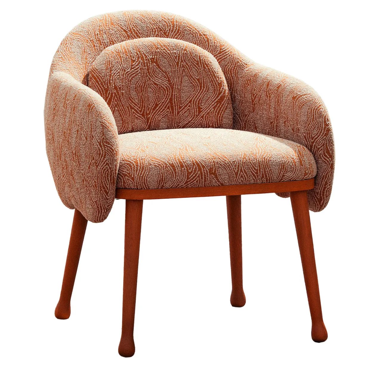 Billiani 1911 Armchairs<Corolla 270 Orange Armchair by Cristina Celestino