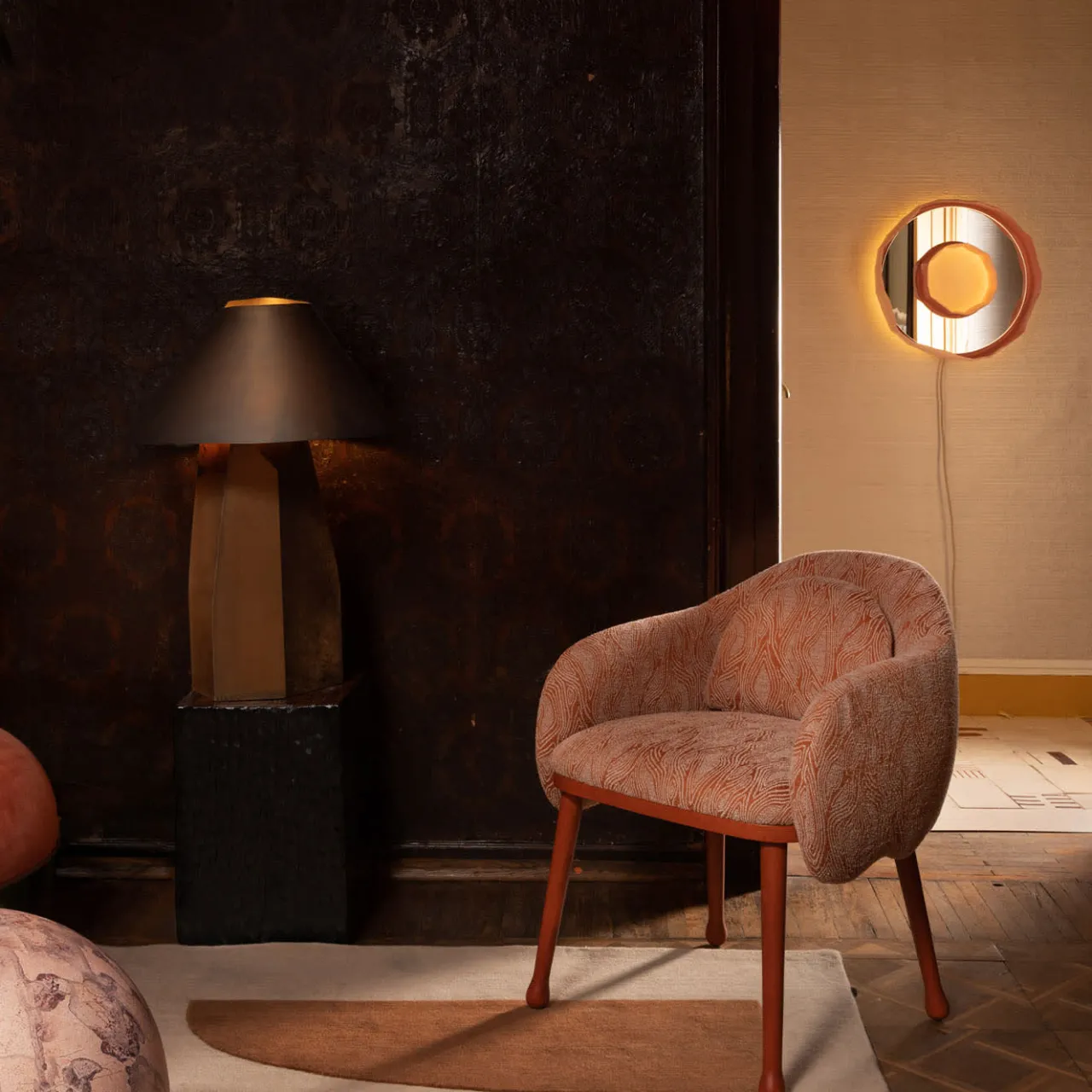 Billiani 1911 Armchairs<Corolla 270 Orange Armchair by Cristina Celestino