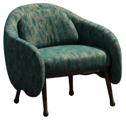 Billiani 1911 Armchairs<Corolla 271 Teal Armchair by Cristina Celestino