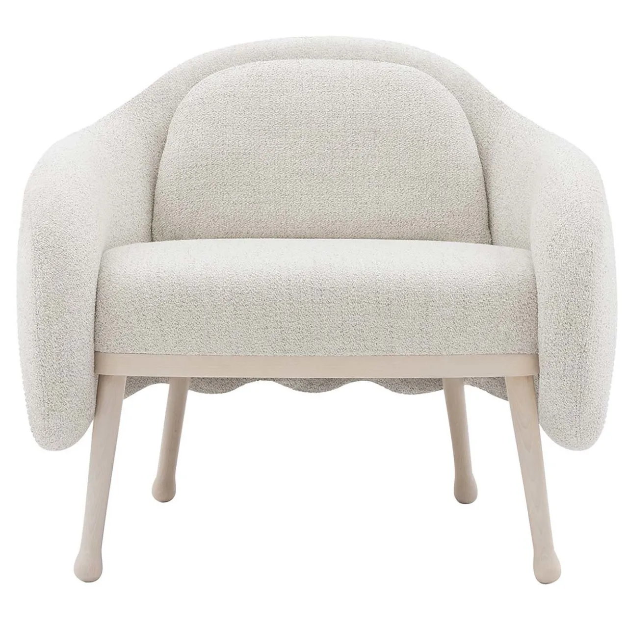 Billiani 1911 Armchairs<Corolla 271 White Armchair by Cristina Celestino
