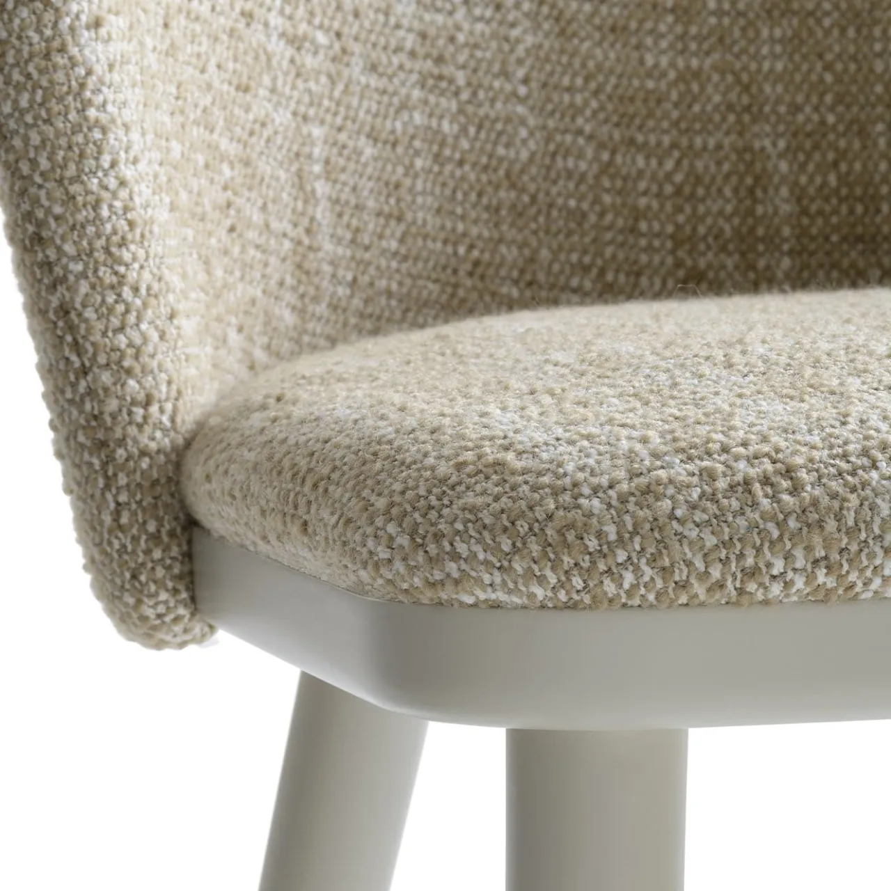 Billiani 1911 Chairs<Cortina 860 Beige Curved Chair by Fabrizio Gallinaro