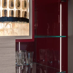 Chiara Provasi Bar Cabinets<Cosmopolitan 2-Door Inlaid Gray Wooden Bar Cabinet