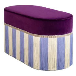 Lorenza Bozzoli Couture Benches<Couture Geometric Riga Oval Purple & Lilac Bench