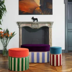 Lorenza Bozzoli Couture Benches<Couture Geometric Riga Oval Purple & Lilac Bench