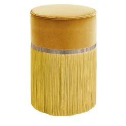 Lorenza Bozzoli Couture Ottomans & Poufs<Couture Yellow Pouf