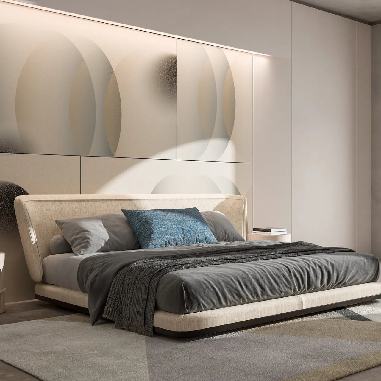 CPRN Homood Beds<Cream King Size Bed