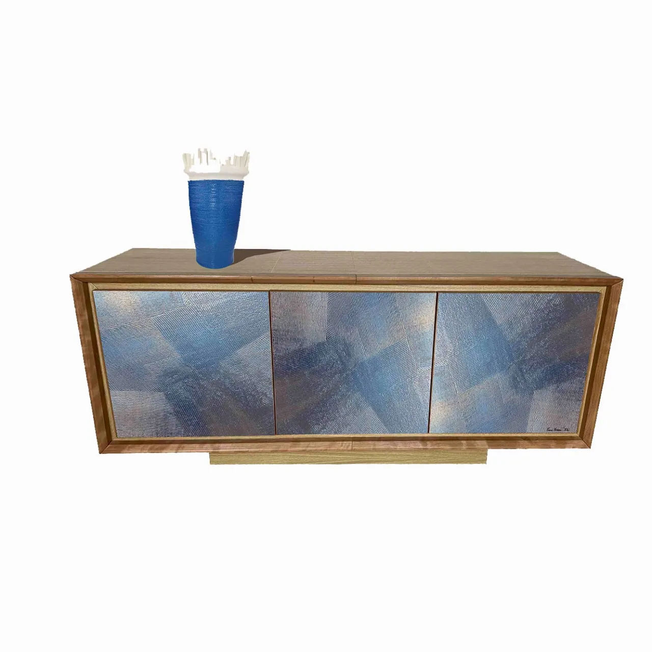 Meccani Design Sideboards Buffets<Credenza Blu Sideboard by Mascia Meccani