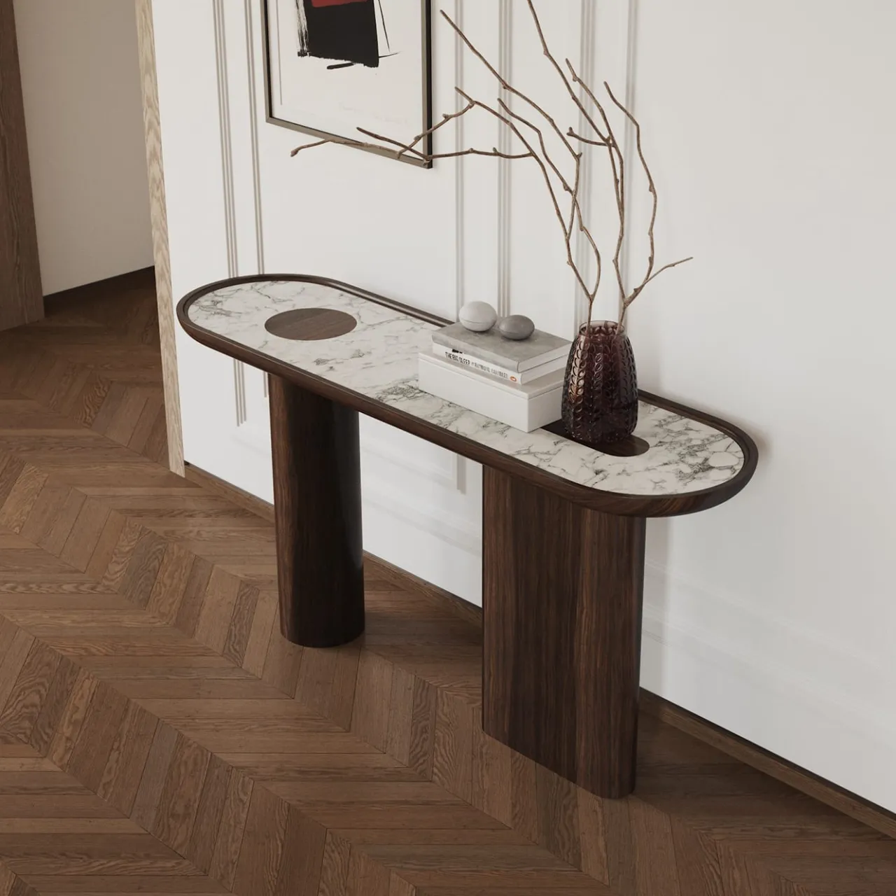 Ultramobili Consoles<Creta Eucalyptus Wood Console