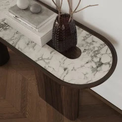 Ultramobili Consoles<Creta Eucalyptus Wood Console