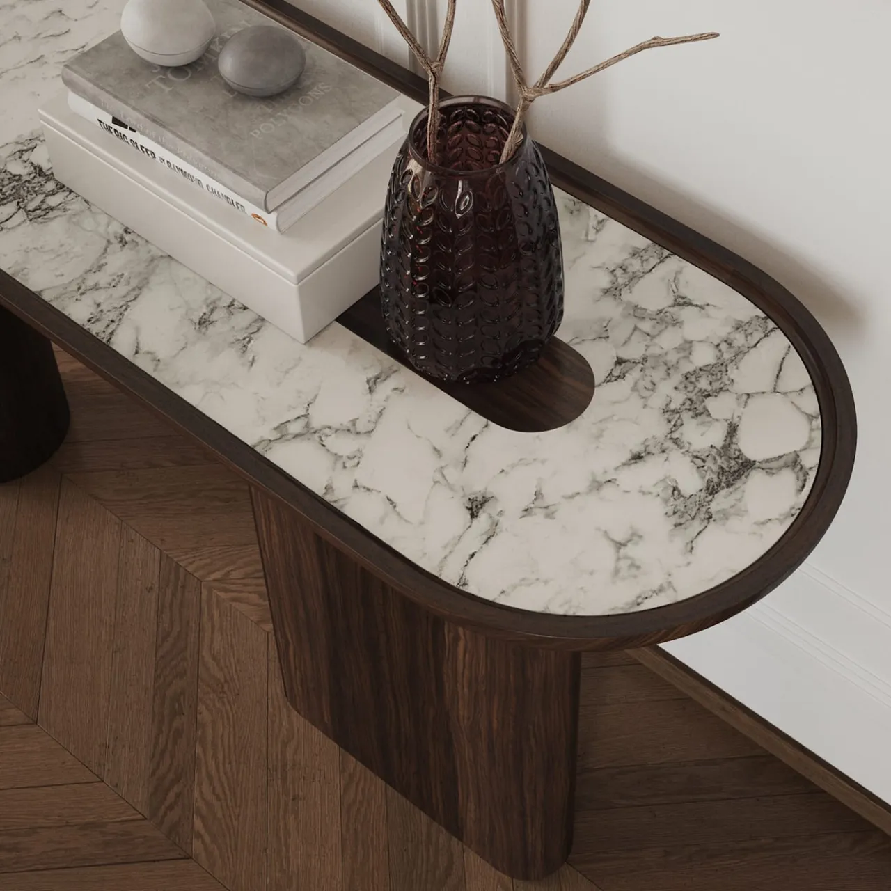 Ultramobili Consoles<Creta Eucalyptus Wood Console