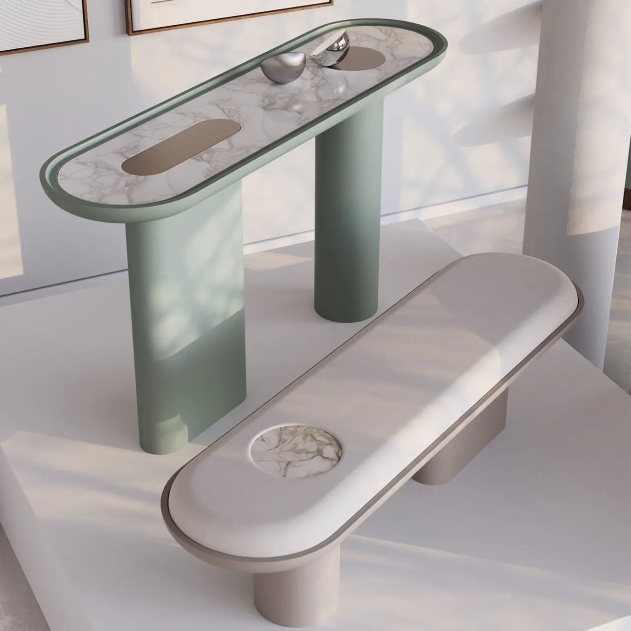 Ultramobili Consoles<Creta Halcyon Green Console