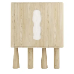 Livio Cioffi Cabinets<Creta Oak & Marble Cabinet